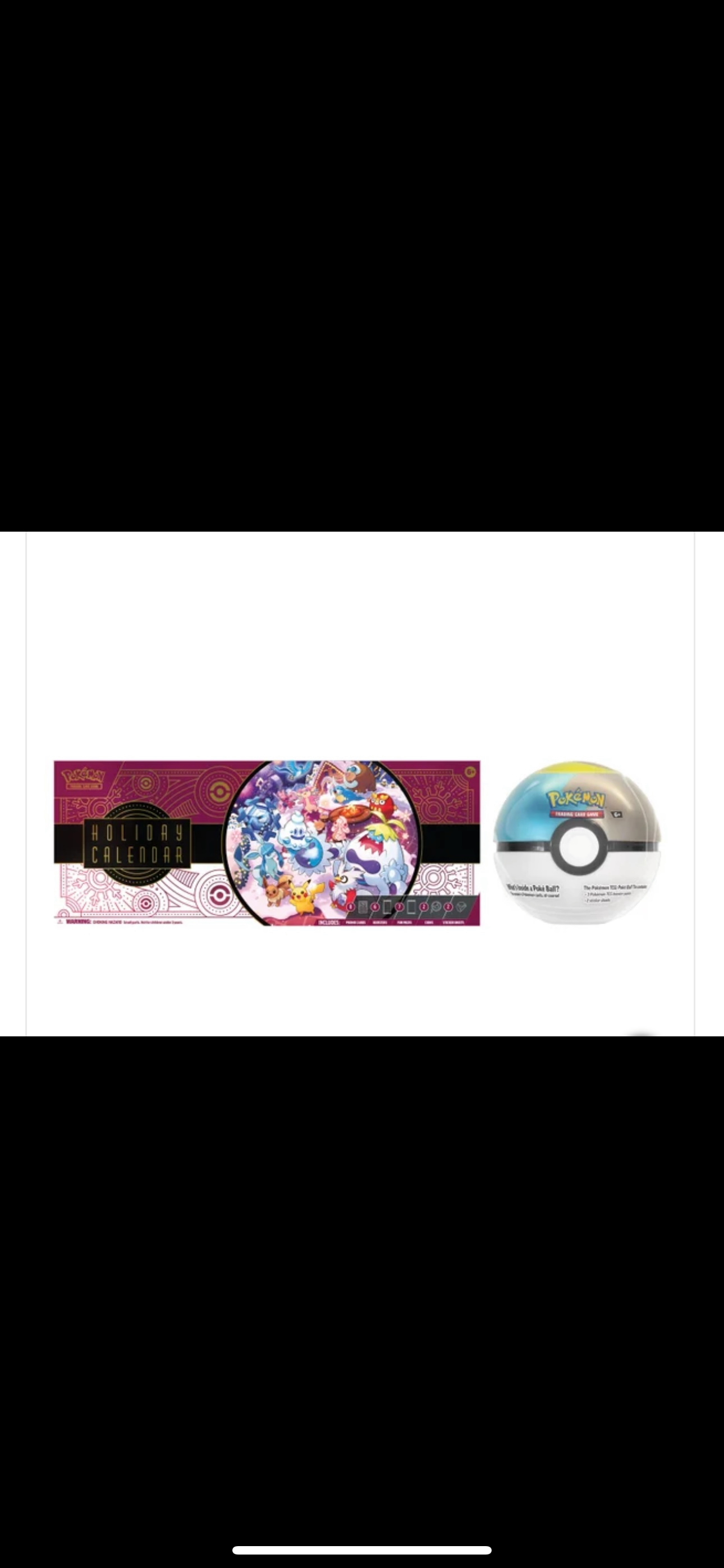 Pokemon Advent calender + Pokeball Tin