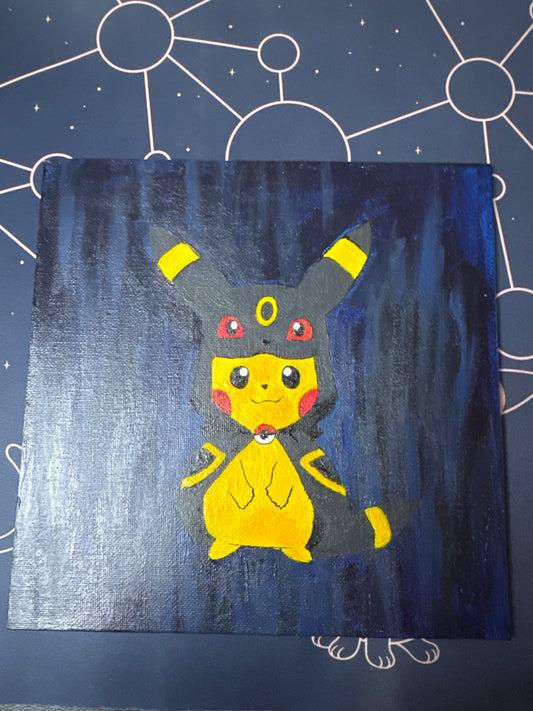 Poncho Pikachu Painting